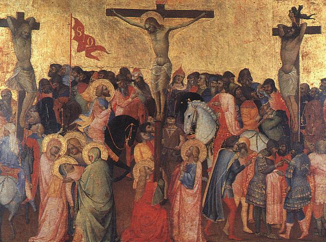 Agnolo  Gaddi The Crucifixion Spain oil painting art